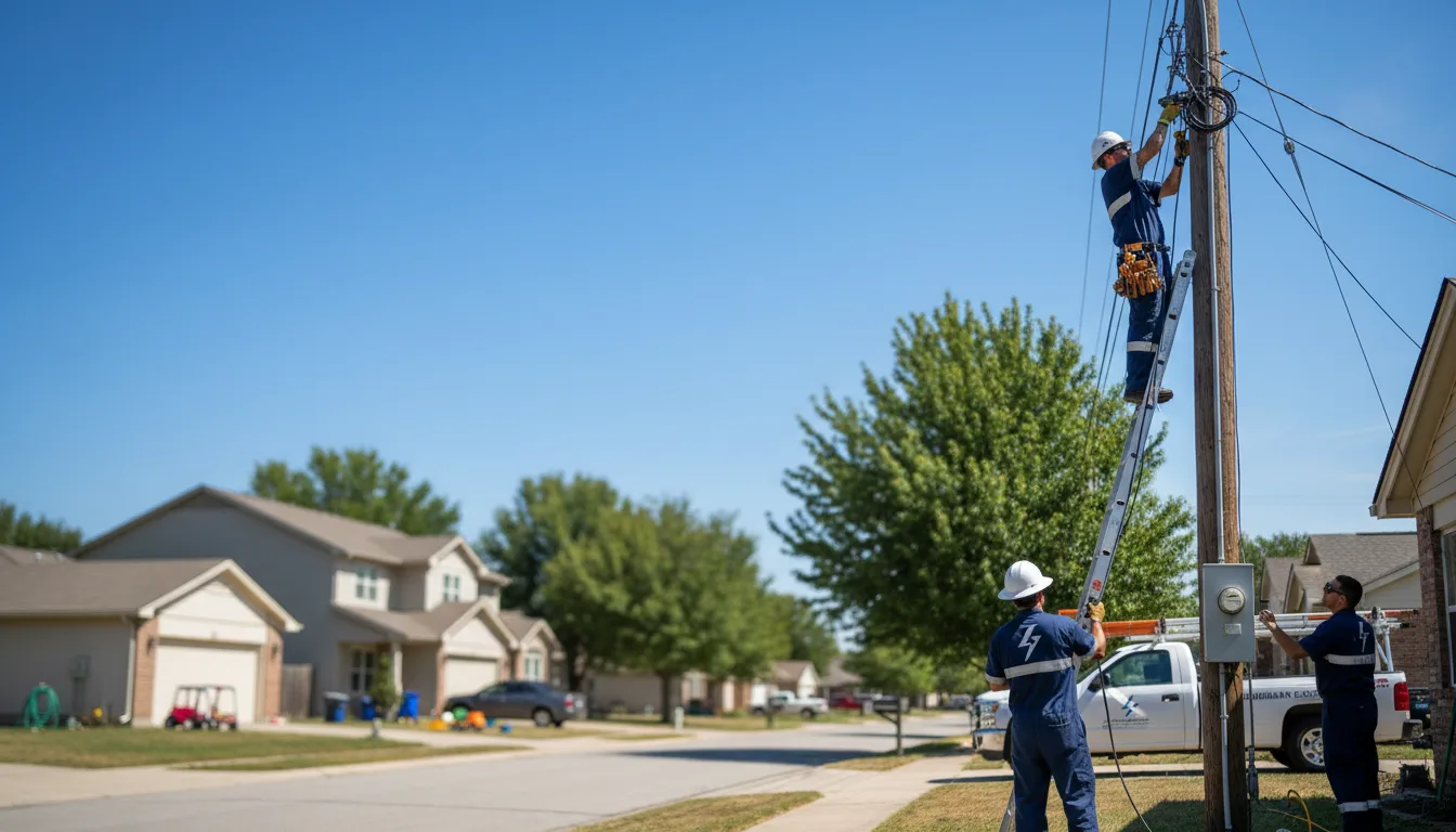 Residential electrician providing installation services in Manns Choice, PA